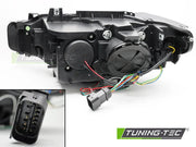 Faruri ANGEL EYES YELLOW LED DRL BLACK pentru BMW F30/F31 11-15 - LPBMR2