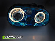 Faruri Angel Eyes Blue pentru VW GOLF 4 09.97-09.03 - LPVW51