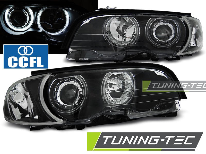 Faruri Angel Eyes CCFL pentru BMW E46 Coupe/Cabrio 99-03 Tuning-Tec - LPBMB7