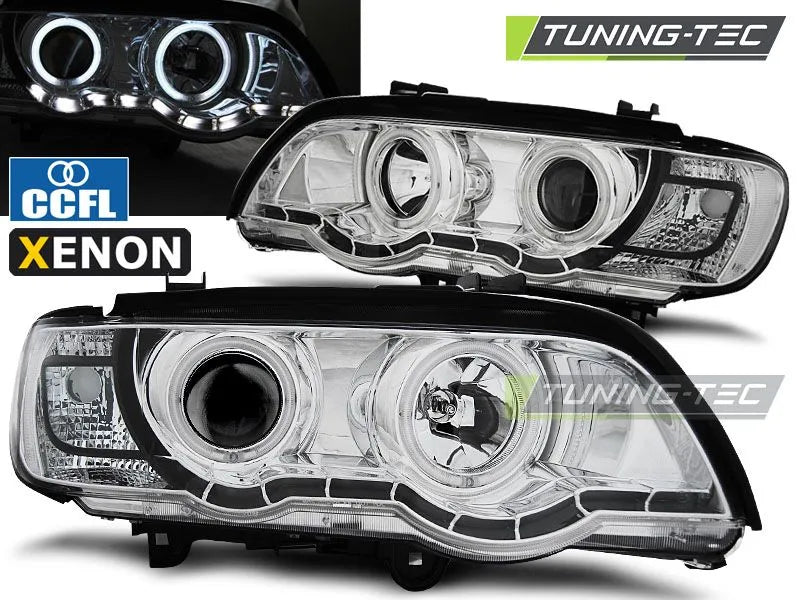 Faruri Angel Eyes CCFL pentru BMW X5 E53 09.1999-10.2003 Tuning-Tec - LPBMC4