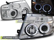 Faruri Angel Eyes Chrome pentru Ford F150 11 04-08 Tuning-Tec - LPFO39