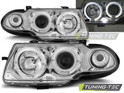 Faruri Angel Eyes Chrome pentru Opel Astra F 09.1994-08.1997 Tuning-Tec - LPOP03