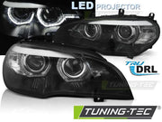 Faruri Angel Eyes (OEM Xenon) Tuning-Tec pentru BMW X5 E70 - LPBMO0
