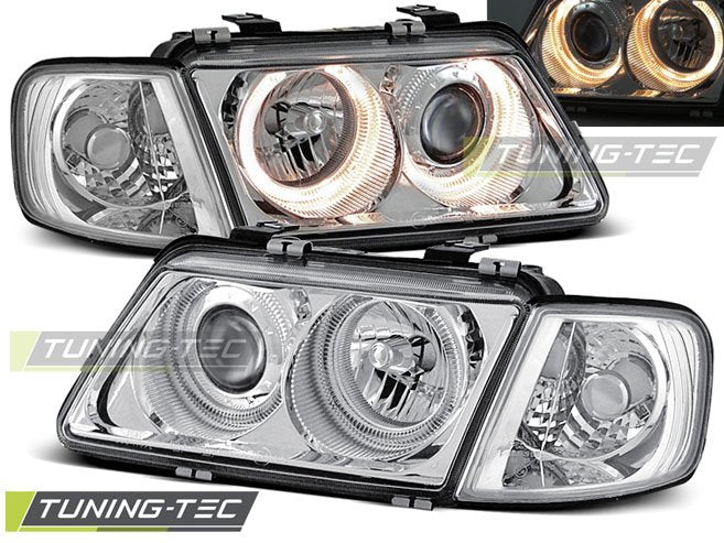 Faruri Angel Eyes pentru Audi A3 08.1996-08.2000 Tuning-Tec - LPAU08