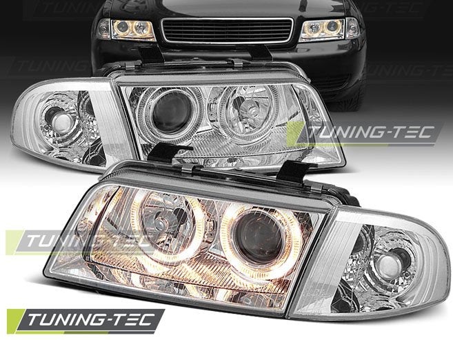 Faruri Angel Eyes pentru Audi A4 11.1994-12.1998 Tuning-Tec - LPAU09