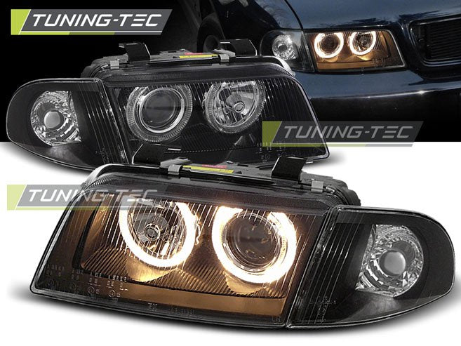 Faruri Angel Eyes pentru Audi A4 B5 Tuning-Tec - LPAU11