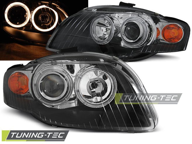 Faruri Angel Eyes pentru Audi A4 Tuning-Tec - LPAU58