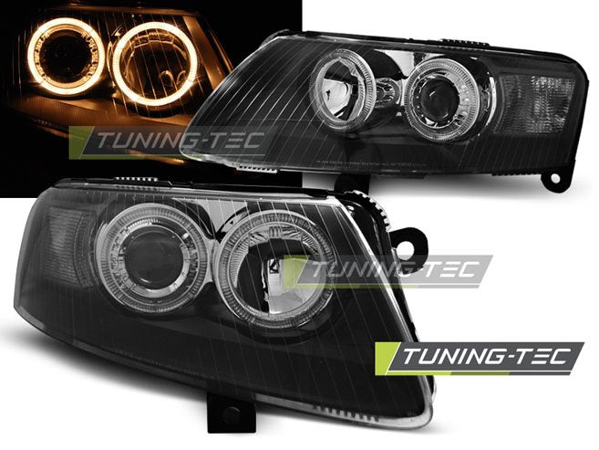 Faruri Angel Eyes pentru Audi A6 04.2004-2008 Tuning-Tec - LPAU72
