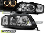 Faruri Angel Eyes pentru Audi A6 06.2001-05.2004 Tuning-Tec - LPAU82