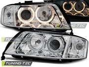 Faruri Angel Eyes pentru Audi A6 10.1999-06.2001 Tuning-Tec - LPAU69