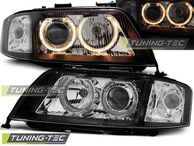 Faruri Angel Eyes pentru Audi A6 10.1999-06.2001 Tuning-Tec - LPAU70