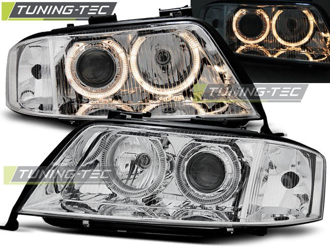 Faruri Angel Eyes pentru Audi A6 4B Tuning-Tec - LPAU67