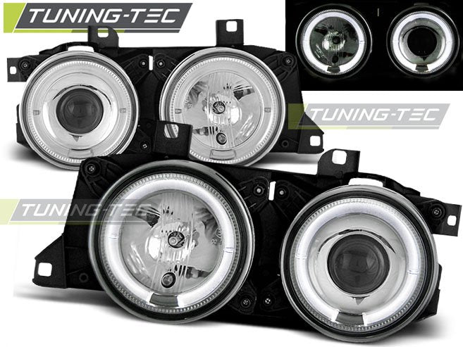 Faruri Angel Eyes pentru BMW E34, E32 Tuning-Tec - LPBM50