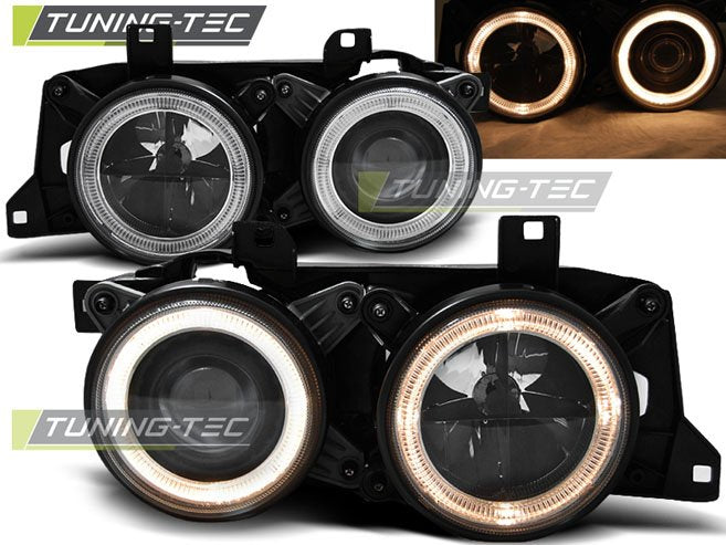 Faruri Angel Eyes pentru BMW E34, E32 Tuning-Tec - LPBM60