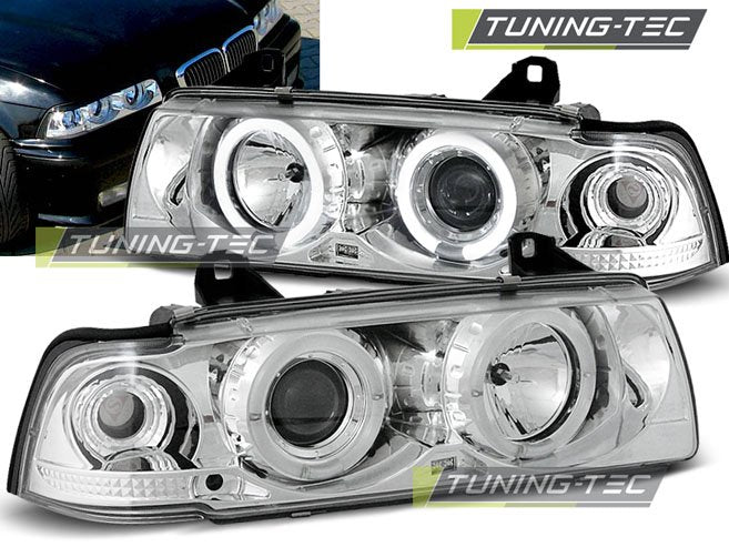 Faruri Angel Eyes pentru BMW E36 Tuning-Tec - LPBM01