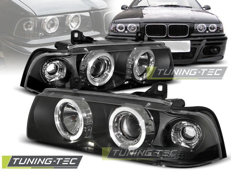 Faruri Angel Eyes pentru BMW E36 Tuning-Tec - LPBM02