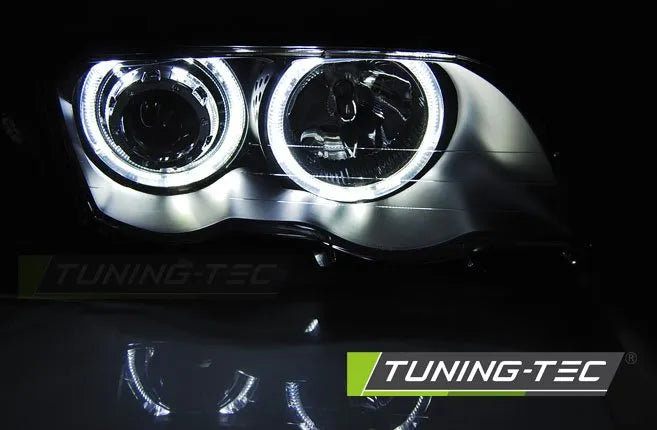 Faruri Angel Eyes pentru BMW E46 05.1998-08.2001 Tuning-Tec - LPBMG1