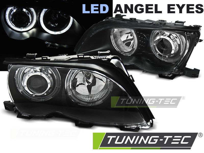 Faruri Angel Eyes pentru BMW E46 09.2001-03.2005 Tuning-Tec - LPBMG3