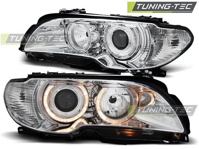 Faruri Angel Eyes pentru BMW E46 2003.04-2006 Tuning-Tec - LPBM83