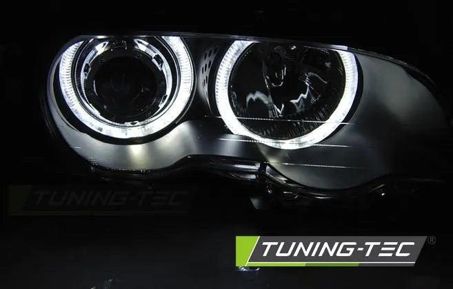 Faruri Angel Eyes pentru BMW E46 Coupe, Cabrio 1999-03.2003 Tuning-Tec - LPBMG5