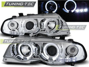 Faruri Angel Eyes pentru BMW E46 Coupe/Cabrio 99-03 Tuning-Tec - LPBM48