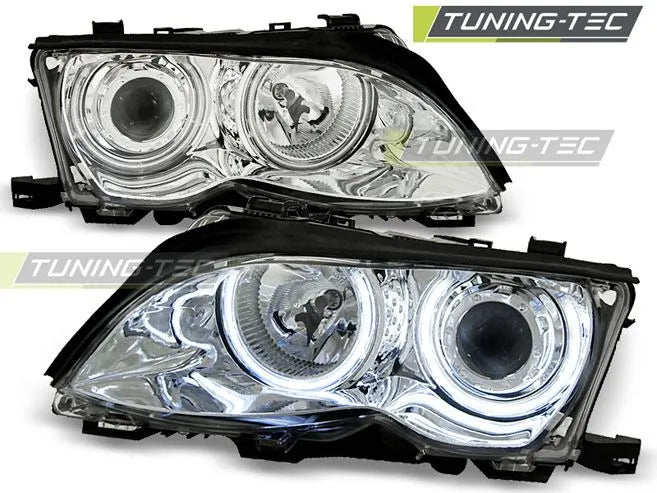 Faruri Angel Eyes pentru BMW E46 Sedan/Touring 01-05 Tuning-Tec - LPBM31