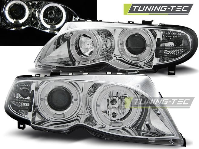 Faruri Angel Eyes pentru BMW E46 Sedan/Touring 01-05 Tuning-Tec - LPBM99
