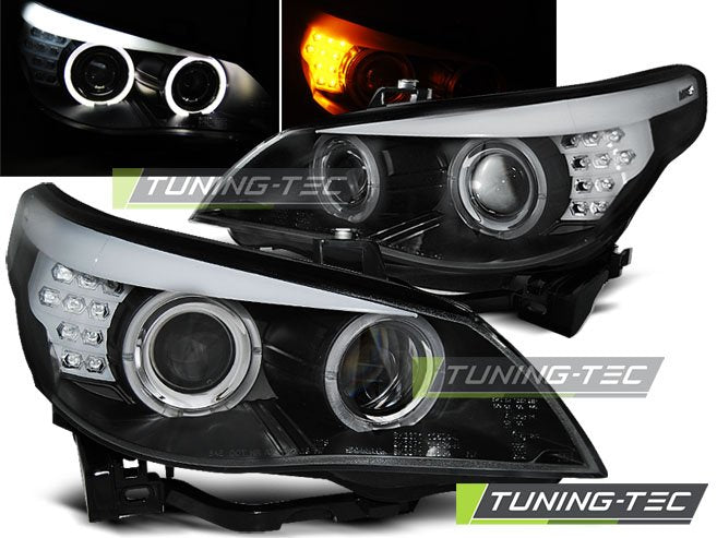 Faruri Angel Eyes pentru BMW E60 / E61 03-07 Tuning-Tec - LPBMC1
