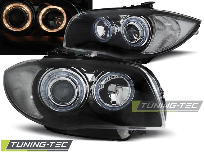 Faruri Angel Eyes pentru BMW E87, E81 Tuning-Tec - LPBMA4
