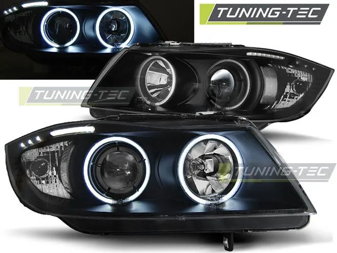 Faruri Angel Eyes pentru BMW E90, E91 Tuning-Tec - LPBM62
