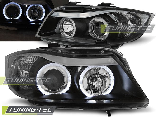 Faruri Angel Eyes pentru BMW E90, E91 Tuning-Tec - LPBM76