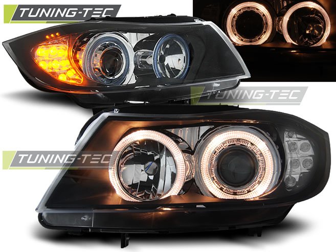 Faruri Angel Eyes pentru BMW E90/E91 03.05-08.08 Tuning-Tec - LPBM90