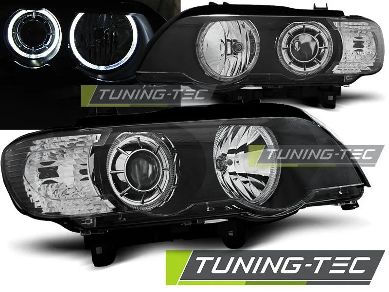 Faruri Angel Eyes pentru BMW X5 E53 09.1999-10.2003 Tuning-Tec - LPBMD2