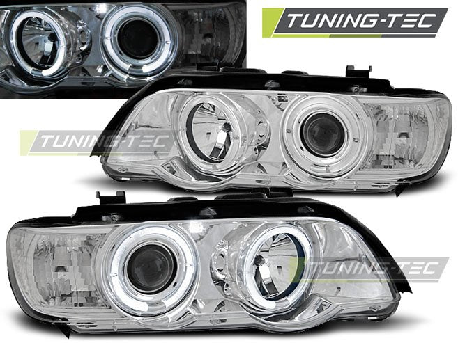 Faruri Angel Eyes pentru BMW X5 E53 09.99-10.03 Tuning-Tec - LPBM44