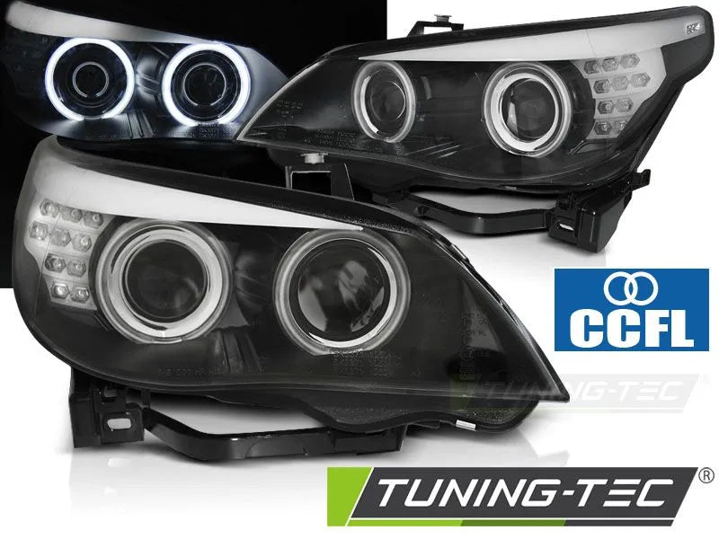 Faruri Angel Eyes pentru Bmw E60/61 03-07 Tuning-Tec - LPBMH9