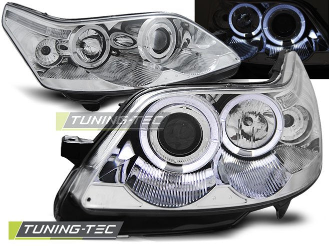 Faruri Angel Eyes pentru Citroen C4 04-10 Tuning-Tec - LPCI09