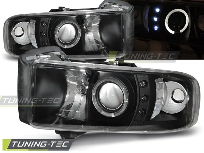 Faruri Angel Eyes pentru DODGE RAM 94-01 Tuning-Tec - LPDO02