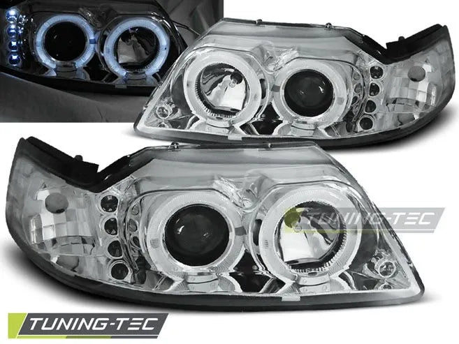 Faruri Angel Eyes pentru FORD MUSTANG 98-04 Tuning-Tec - LPFO32