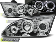Faruri Angel Eyes pentru Ford Focus II 09.04-01.08 Chrome Tuning-Tec - LPFO13