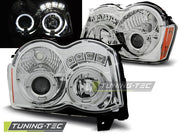 Faruri Angel Eyes pentru Jeep Grand Cherokee 08-10 Tuning-Tec - LPCH15