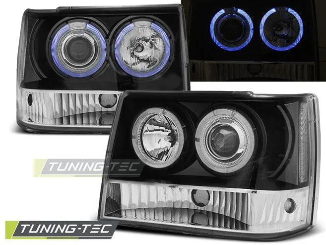 Faruri Angel Eyes pentru Jeep Grand Cherokee 1993-1998 Tuning-Tec - LPCH12