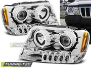Faruri Angel Eyes pentru Jeep Grand Cherokee 99-05 Tuning-Tec - LPCH01