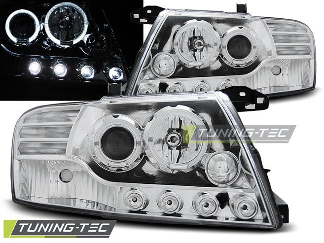 Faruri Angel Eyes pentru MITSUBISHI PAJERO V60 00-06 Tuning-Tec - LPMI07