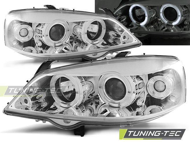 Faruri Angel Eyes pentru Opel Astra G Tuning-Tec - LPOP12