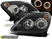 Faruri Angel Eyes pentru Opel Astra H Tuning-Tec - LPOP72