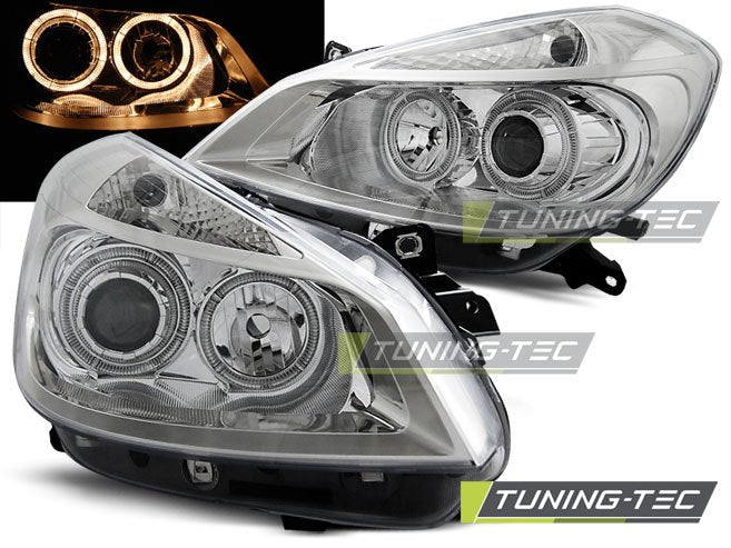 Faruri Angel Eyes pentru Renault Clio III 2005-2009 Tuning-Tec - LPRE29