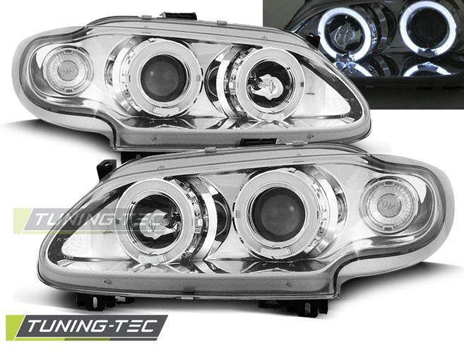 Faruri Angel Eyes pentru Renault Megane/Scenic 96-99 Tuning-Tec - LPRE05
