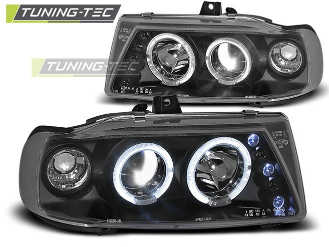 Faruri Angel Eyes pentru Seat Ibiza/Cordoba, Vw Polo Tuning-Tec - LPSE04