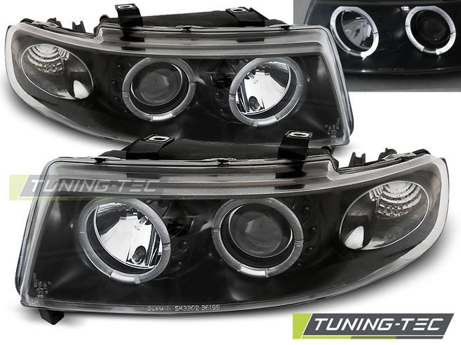 Faruri Angel Eyes pentru Seat Leon, Toledo 04.1999-08.2004 Tuning-Tec - LPSE02