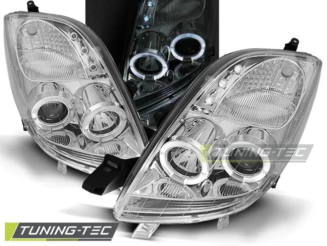Faruri Angel Eyes pentru TOYOTA YARIS 06-09 Tuning-Tec - LPTO03